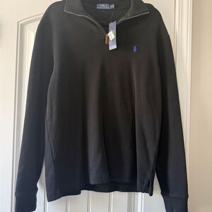 Ralph Lauren Black Zip-Up Sweater